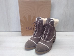 UGG/アグ　W ESTERLY BOOT/エステリーブーツ　1095051　ショートブーツ　レザー　内側ボア　レースアップ　ムートン　サイズUSA 7(約24cm)