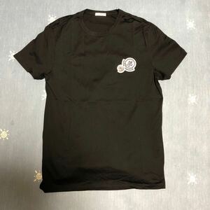 1円スタート MONCLER モンクレール　半袖　Tシャツ M サイズ　黒　ブラック
