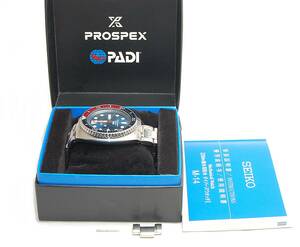 ◆コスパ最強◆SEIKO×PADI コラボモデル SBDY017 4R36-05H0 セイコー Prospex プロスペックス ペプシカラー 腕時計 自動巻き ブルー文字盤