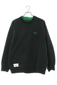 ダブルタップス WTAPS 23AW WIDE NECK 01 SWEATER COTTON. FORTLESS 232ATDT-CSM28 サイズ:4 ロゴ裏起毛スウェット 中古 BS99