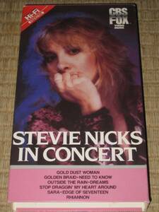 STEVIE NICKS スティーヴィー・ニックス IN CONCERT 米 VHS ビデオ FEETWOOD MAC フリートウッド・マック バッキンガム＆ニックス