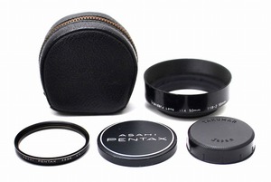 【純正5点セット】ペンタックス PENTAX 50mm F1.4 55mm 1.8-2 メタルキャップ リアキャップ フィルター ケース