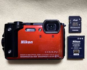 正常動作品 Nikon ニコン COOLPIX 防水 W300 コンパクトデジタルカメラ 