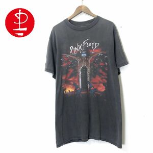 A885-N◆old◆ Pink Floyd The Wall ピンクフロイド ザ・ウォール 半袖Tシャツ カットソー プリント バンT◆ sizeL ブラック 黒 コットン