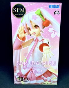 【新品未開封】初音ミク シリーズ スーパープレミアムフィギュア “ 桜ミク ” Ver.3 SPM SAKURA MIKU SEGA