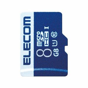 (まとめ）エレコム microSDHCカード 8GB MF-MS008GU11R【×5セット】