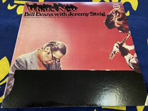 Bill Evans With Jeremy Steig★中古LP国内盤「ビル・エヴァンス・ウイズ・ジェレミー・ステイグ～ホワッツ・ニュー」