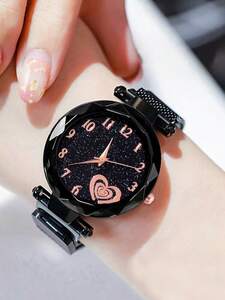 腕時計 レディース クォーツ マグネット式スターリーファッション時計 女性用