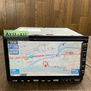 AV11-213 激安 カーナビ MITSUBISHI clarion 8750A110 QX-6590M-A 0008106 ナビ HDD CD 確認用配線使用 簡易動作確認済 中古現状品