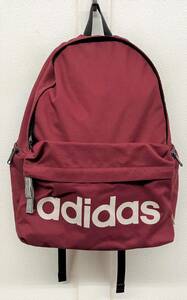 スポーツ ウェア ＊ADIDAS アディダス ＊リュックサック バックパック シンプル デザイン バーガンディ 通学 ジム SPORTS 410×310×140mm