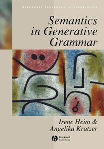 [A01449831]Semantics in Generative Grammar