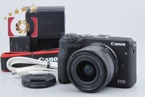【中古】Canon キヤノン EOS M3 ブラック EF-M 15-45mm f/3.5-6.3 IS STM レンズキット