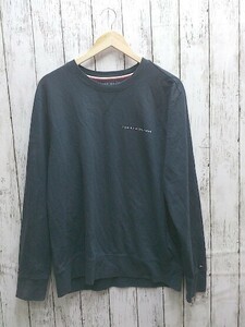 Tommy Hilfiger トミー ヒルフィガー ロゴ 長袖 Ｔシャツ XL ネイビー 男 1112000005141