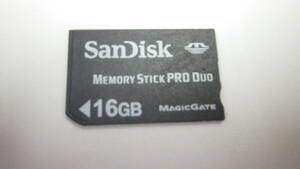 SanDisk　MEMORY STICK PRO Duo　16GB　PSPなど用　中古動作品　