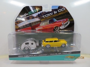 Maisto 1/64 1955ｙ Chevy NOMAD TRAVELER TRAILER　15368