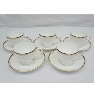 1円【良品】WEDGWOOD ウェッジウッド/キャベンディッシュ カップ＆ソーサー5客セット/05