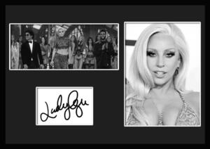 10種類!Lady Gaga/レディー・ガガ/サインプリント&証明書付きフレーム/BW/モノクロ/ディスプレイ (9-3W)