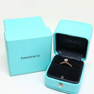 TIFFANY&Co.(ティファニー）箱付き!!《Pt950/K18 ソリティア リング》A約2.8g 11号 0.32ct ジュエリー ring 指輪 jewelry diamond EH1/EH1