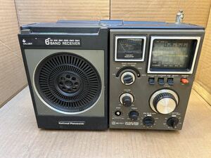National Panasonic 松下電器産業 RF-1180 クーガー118 BCLラジオ 6バンドレシーバー 通電FM音出確認その他動作未確認 ボタンに欠品がある