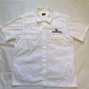 テンダーロイン　ワークシャツ　半袖　M 白　刺繍　ロゴ