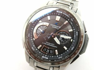 1円◆稼働◆ カシオ OCW-T750 オシアナス ブラック ソーラー メンズ 腕時計 M20003