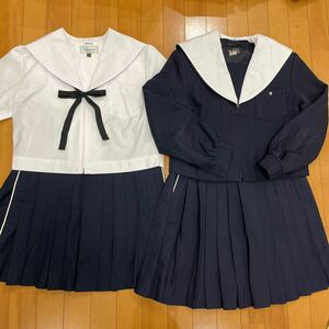 8 8 コスプレ衣装 夏 冬 制服 上下セット 校章付き リボン付き W72.W69 菊里