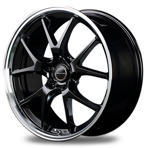 マルカ ホイール ヴァーテックワン エグゼ5 ホンダ アコード CL7-9 MID 【17×7.0J 5-114.3 INSET55 グロッシーブラック】 1本単品