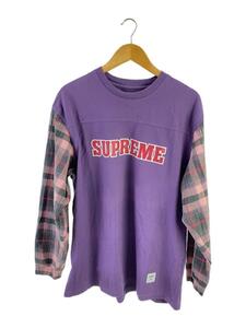 Supreme◆21AW/Plaid Sleeve/XL/コットン/PUP/チェック/全体的に使用感・スレ