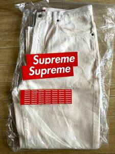 【新品未着用】Supreme Baggy Jean 32 Natural 24SS 正規品付属品完備 シュプリームバギーデニムジーンズboxlogonikenorthfacemargiela