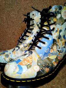 【Dr.MARTENS】ドクターマーチン PASCAL EA 浮世絵 8ホールブーツ UK7 (25.5cm ) MULTI PRINT 8 Hole Boots 激レア希少 海外限定品【美品】