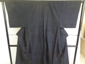 b542-80 アンティーク 男性用 着物 木綿 紬 単衣 着丈132センチ 裄65センチ