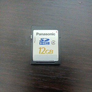 希少 SDカード 12GB パナソニック 動作確認済み　メモリーカード SDHC Panasonic 匿名配送　送料無料