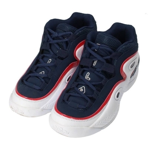 フィラ 25.5㎝ グラント ヒル 3 定価15400円 ネイビー ホワイト レッド FILA GRANT HILL 3 バッシュ バスケットボール