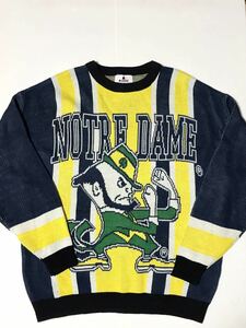 ★ノートルダム ファイティング アイリッシュ NOTRE DAME FIGHTING IRISH セーター ニット スウェット 90s カレッジ アメフト アメリカ