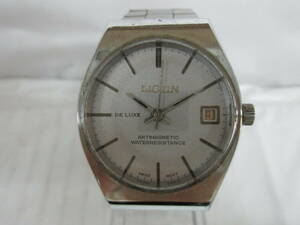 ■T3-40　LIGUN(リガン/リグン)　腕時計　DE LUXE　ANTIMAGNETIC　デイト　手巻き?　メンズ