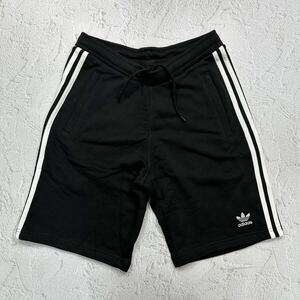 【格安送料】新品未使用 Lサイズ adidas Originals アディダス オリジナルス スウェット ハーフパンツ 短パン ブラック 黒 刺繍ロゴ 定番