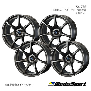 WedsSport/SA-75R フィット GK3/GK4/GK5/GK6/GP5/GP6 アルミホイール4本セット【17×6.5J 4-100 INSET50 EJ-BRONZE】0073996×4