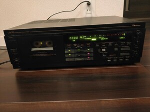 【完全ジャンク】銘機　CR-70ナカミチ　Nakamichi　カセットデッキ リモコン付き　取扱説明書／パンフレット付き