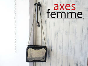 USED【axes femme】ブック型 本型 ショルダーバッグ アクシーズファム フェミニン ガーリー ロリータ