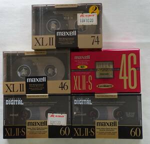 CT-G63■生カセットテープ 6本　maxell XLⅡ　XLⅡ-S ハイポジ 46分 60分 74分 マクセル　新品■