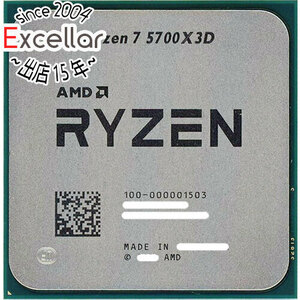 【中古】AMD Ryzen 7 5700X3D 100-100001503WOF 3.0GHz Socket AM4 [管理:1050023288]