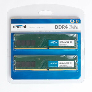 送料無料 CFD Selection crucial DDR4-2666 PC4-21300 16GBx2枚 W4U2666CM-16GR 中古良品 動作確認済