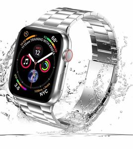Apple Watch アップルウォッチ バンド ステンレススチール 高品質 Series 2345678SE対応 金属　交換用　替えベルト42/44/45/49mm シルバー