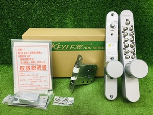 ①未使用品 NAGASAWA 長沢製作所 800シリーズ 30～45mm キーレックス ボタン鍵 錠 K803TN AS