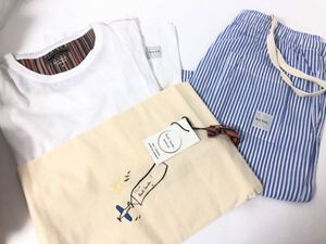 新品　ポールスミス　半袖　Tシャツ　M ハーフパンツ　巾着　3点セット　部屋着　ルームウェア　旅行にも