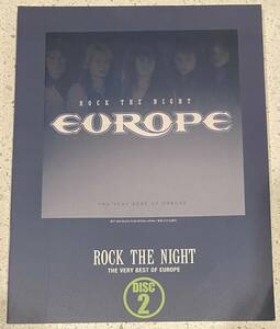 EUROPE / ヨーロッパ　バンドスコア・タブ譜「Rock the Night」HM/HR レア!?