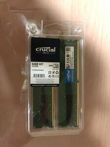 中古美品　crucial デスクトップ用メモリ　64GBKIT DDR4-3200 UDINM 32GB×2 合計64GB CT2K32G4DFD832A