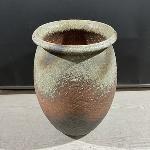 C3-183　壺 ツボ 焼物 陶芸 陶器 水瓶 傘立て インテリア オブジェ 重さ約8.3kg 高さ約44cm 中古品