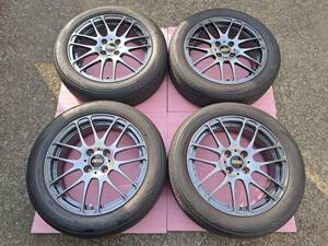 【超美品/超バリ溝/レグノ/2022年製/鍛造/軽量】 BBS RE-L2 16×6.0J +48 4H100 ブリヂストン REGNO GR-XII 185/55R16 フィット インサイト