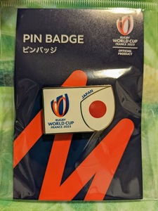 * RWC2023 ラグビー ワールドカップ フランス大会 オフィシャル・ピンバッジ ピンバッチ ピンズ / JAPAN 日本 White *